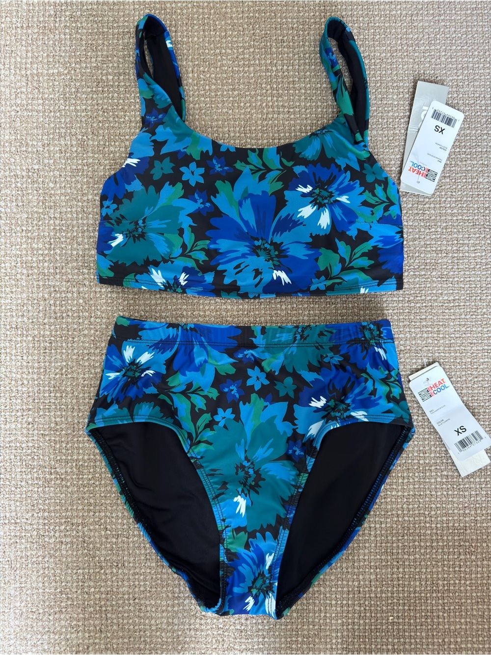 32 Degrees Blue Floral Two-Piece Women's Bikini Set